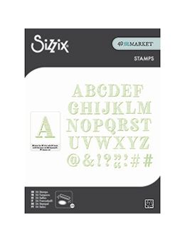 Sizzix 49 and Market Textured Alpha