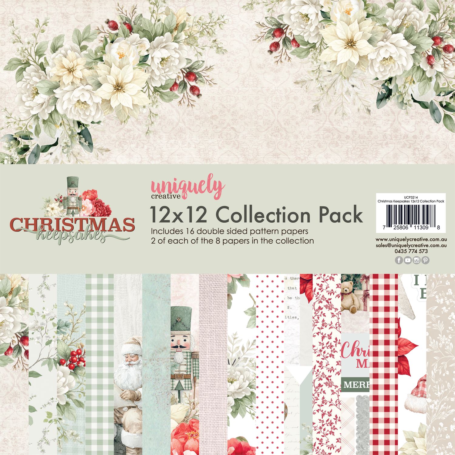 Uniquely creative Christmas Keepsakes 12 x12 Collection Pack