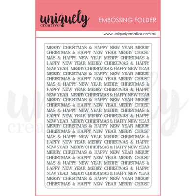 Uniquely creative Christmas Embossing Folder