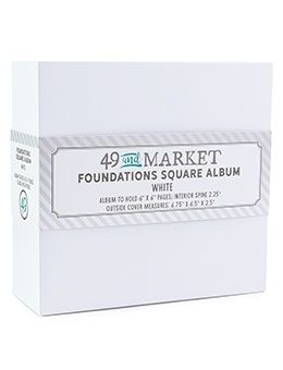 49 and Market Square Album 6x6  White