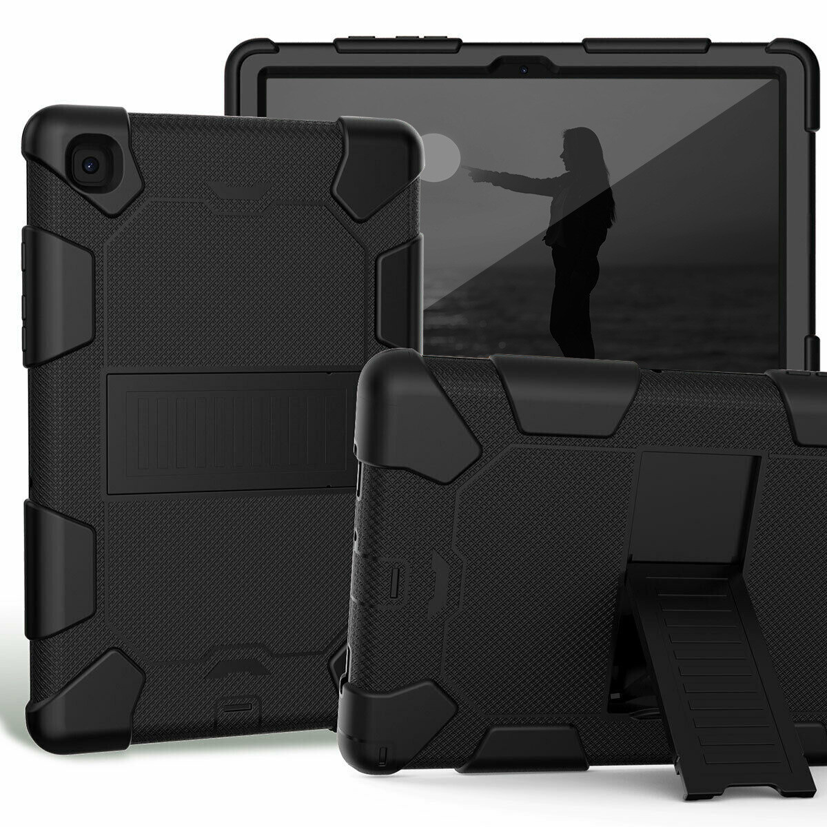 Hybrid Armor Kickstand ShockProof med Stylus Holder