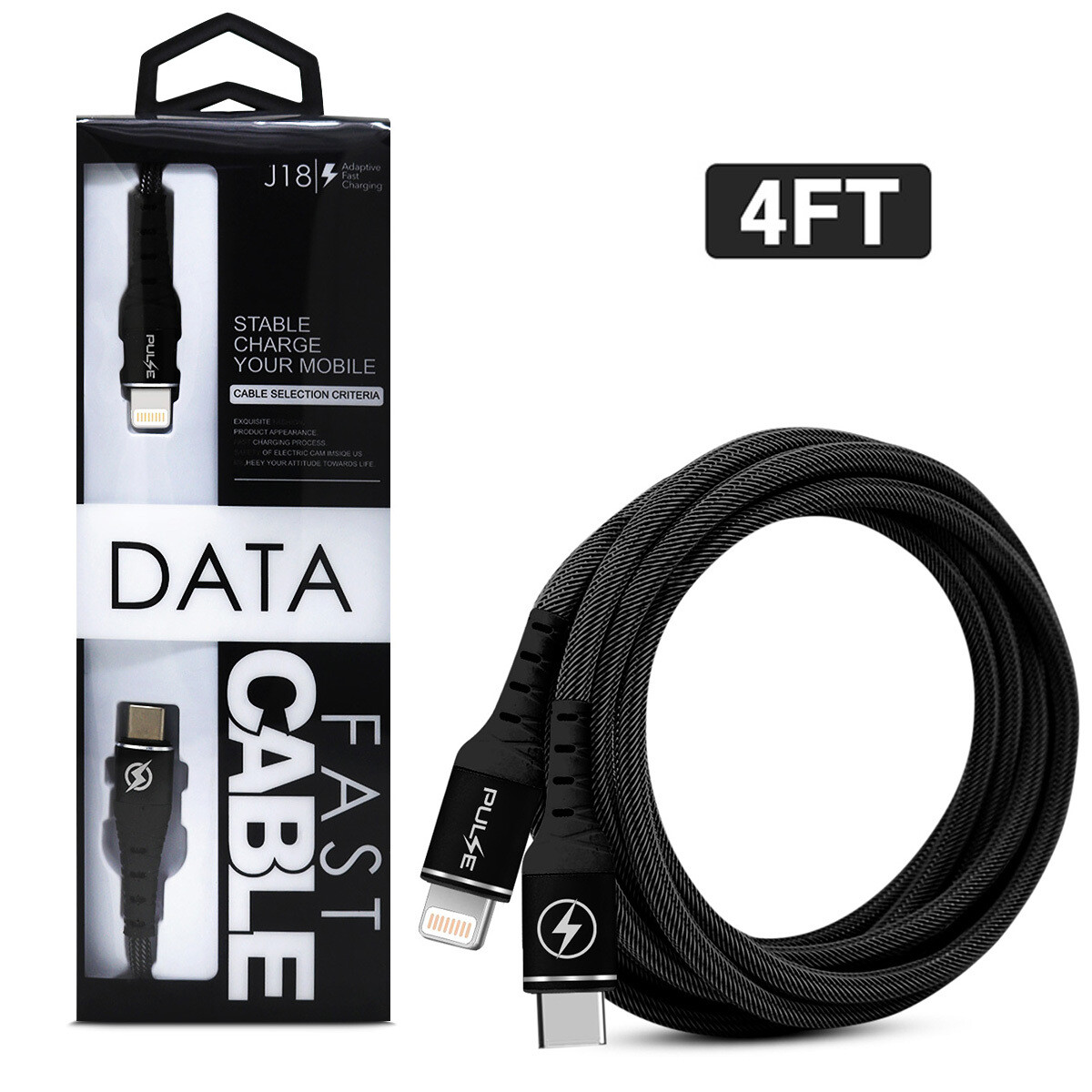 Express opladning &amp; dataoverføring - Extrem kvalitet, Valg model: USB-C - USB C (4FT)