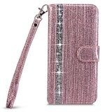 Diamond Shiny Sparkle Mirror Pu Leather Wallet Case