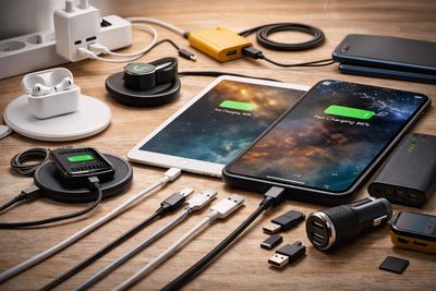 Opladning, Kabler &amp; Lager