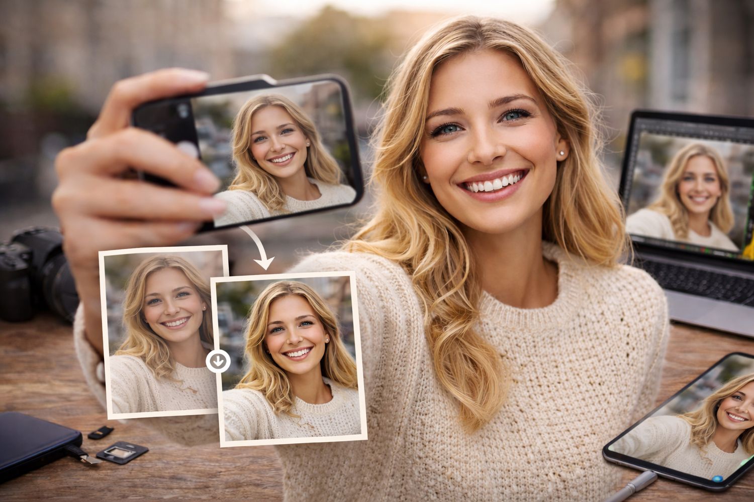 Portrætter &amp; selfies