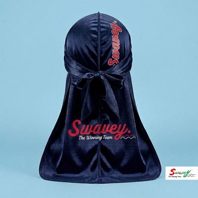 Swavey Navy Blue Premium Satin Silky Durag