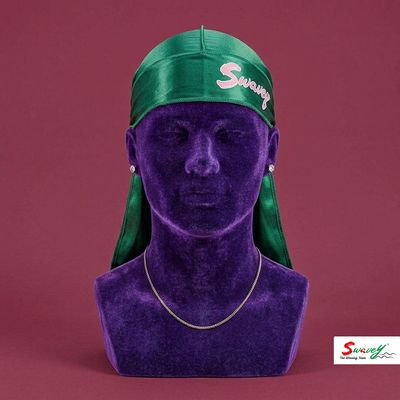 Swavey Green Premium Silky Satin Durag