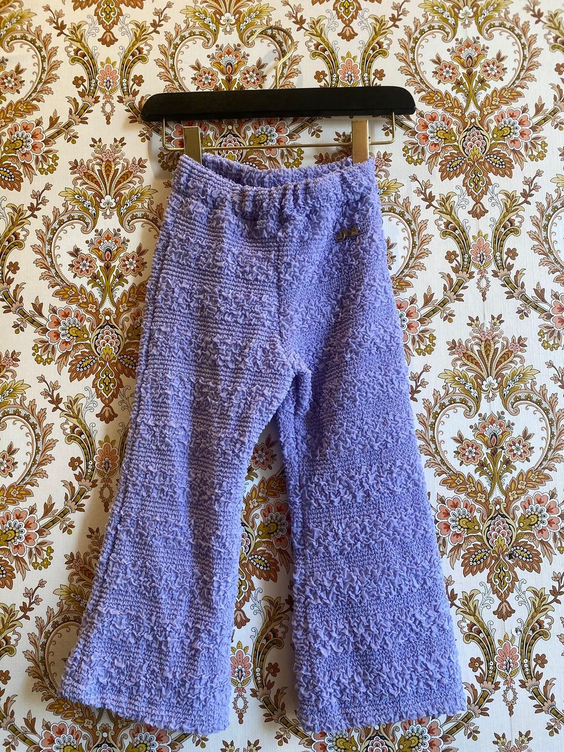 Crinkled Flare Pants