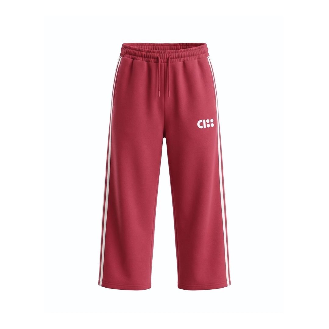 Straight Jog Pant Red