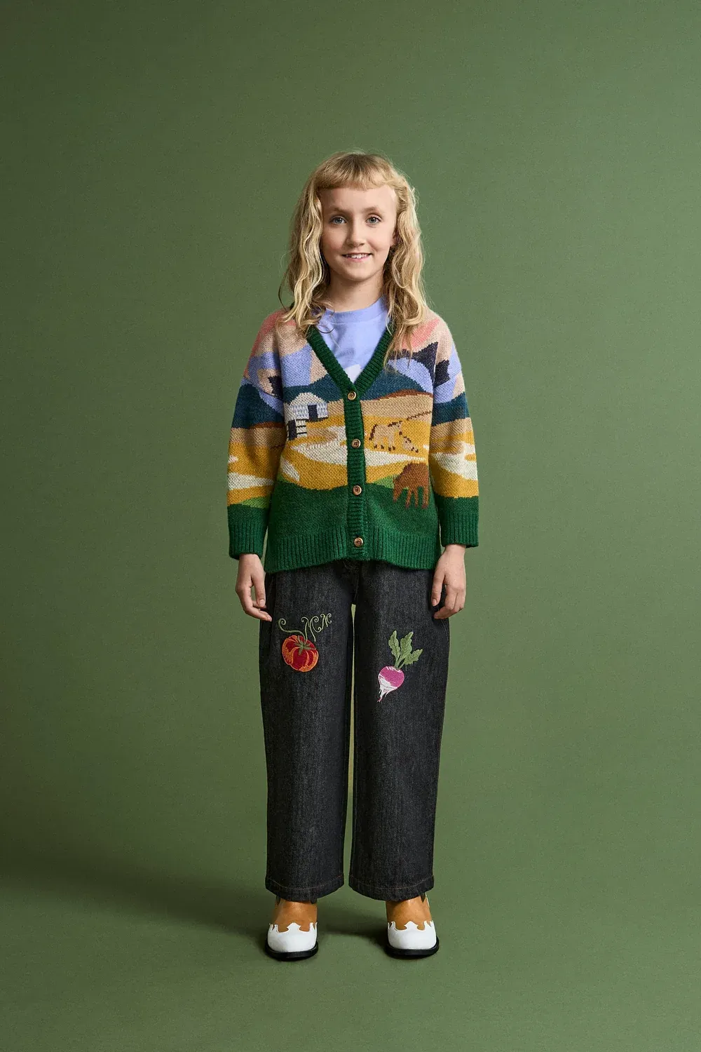 Vegetables Microcorduroy Pants Green