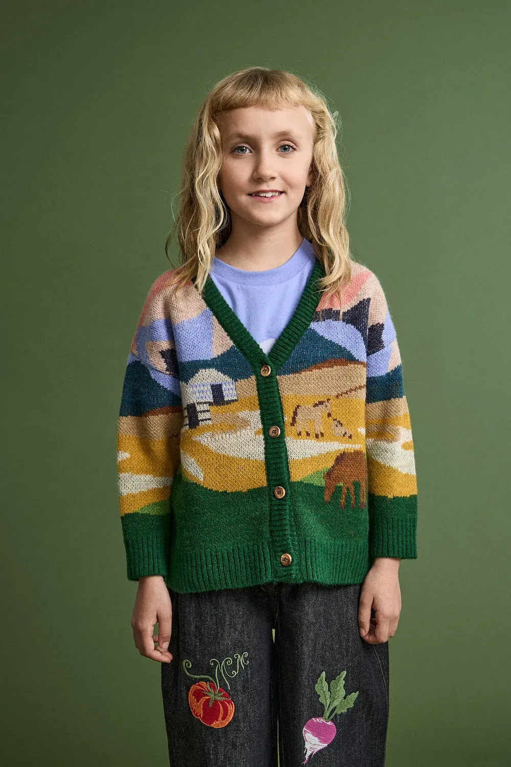 Landscape Knitted Cardigan