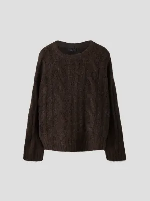 Leave Cable Short Knit Noos