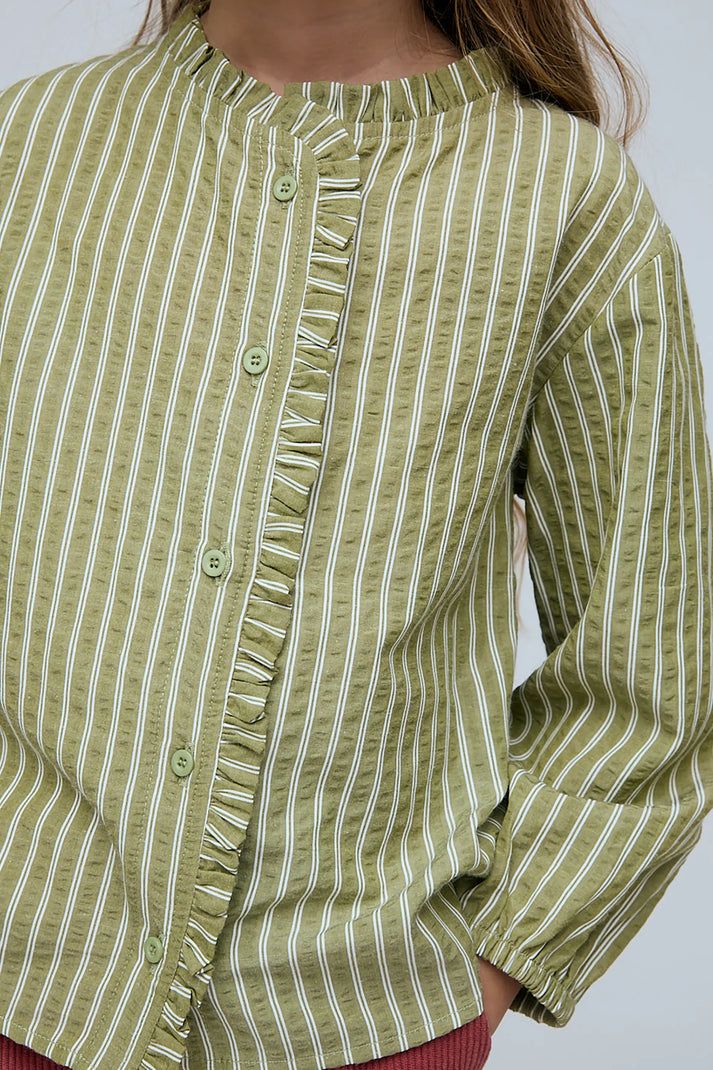 Blouse Stripe Green
