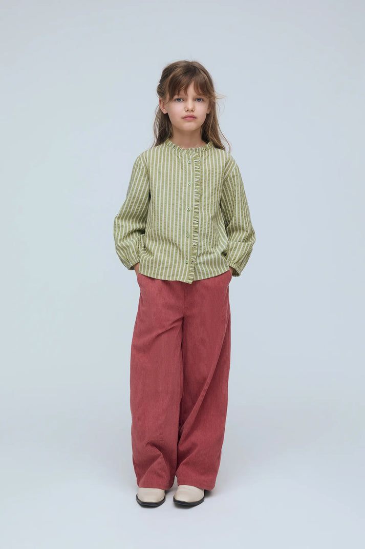 Blouse Stripe Green