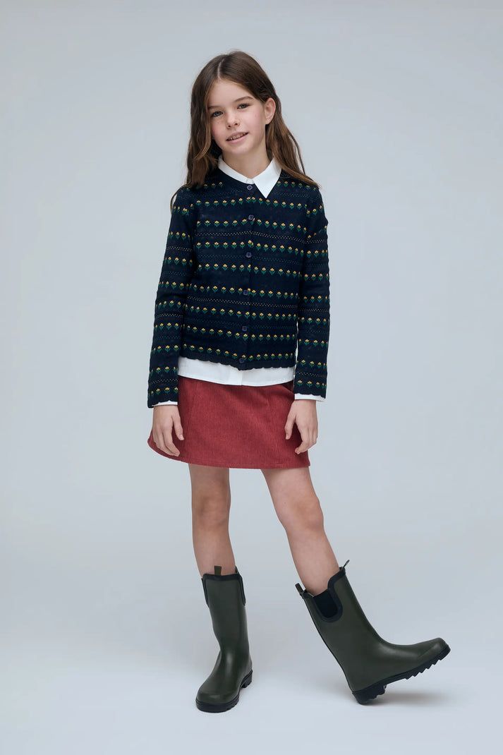 Cardigan Happy Flower