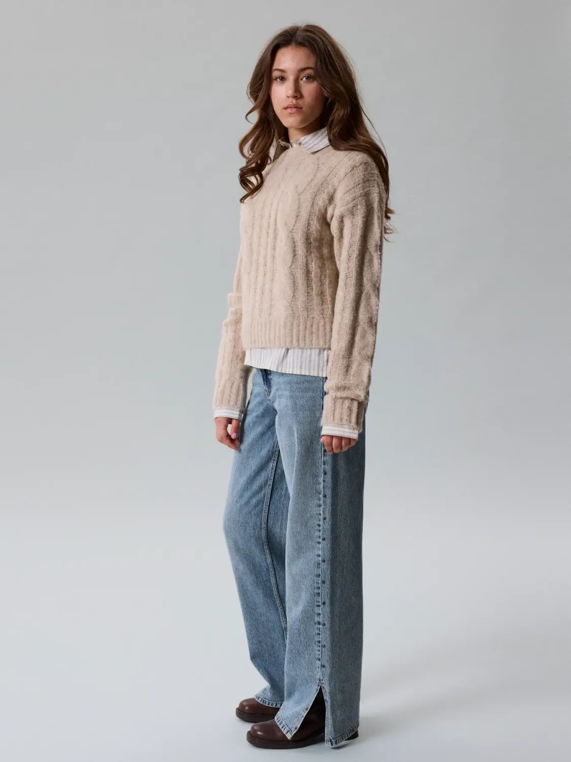 Brim Stud Straight Pant