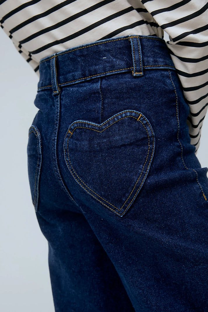 Blue Heart Jeans