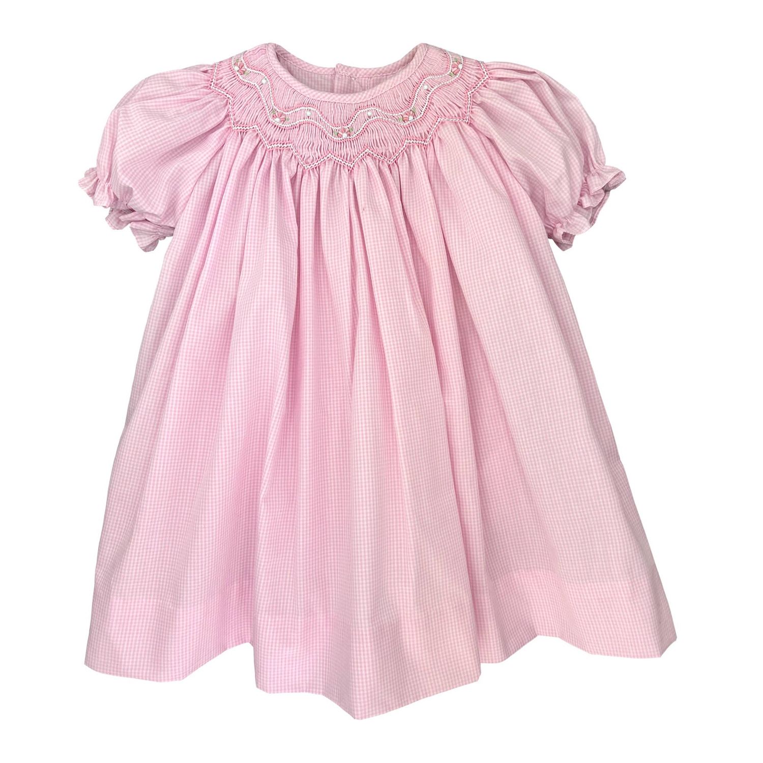 Bishop Zig-Zag Smocked Dress, Size: 24 Month