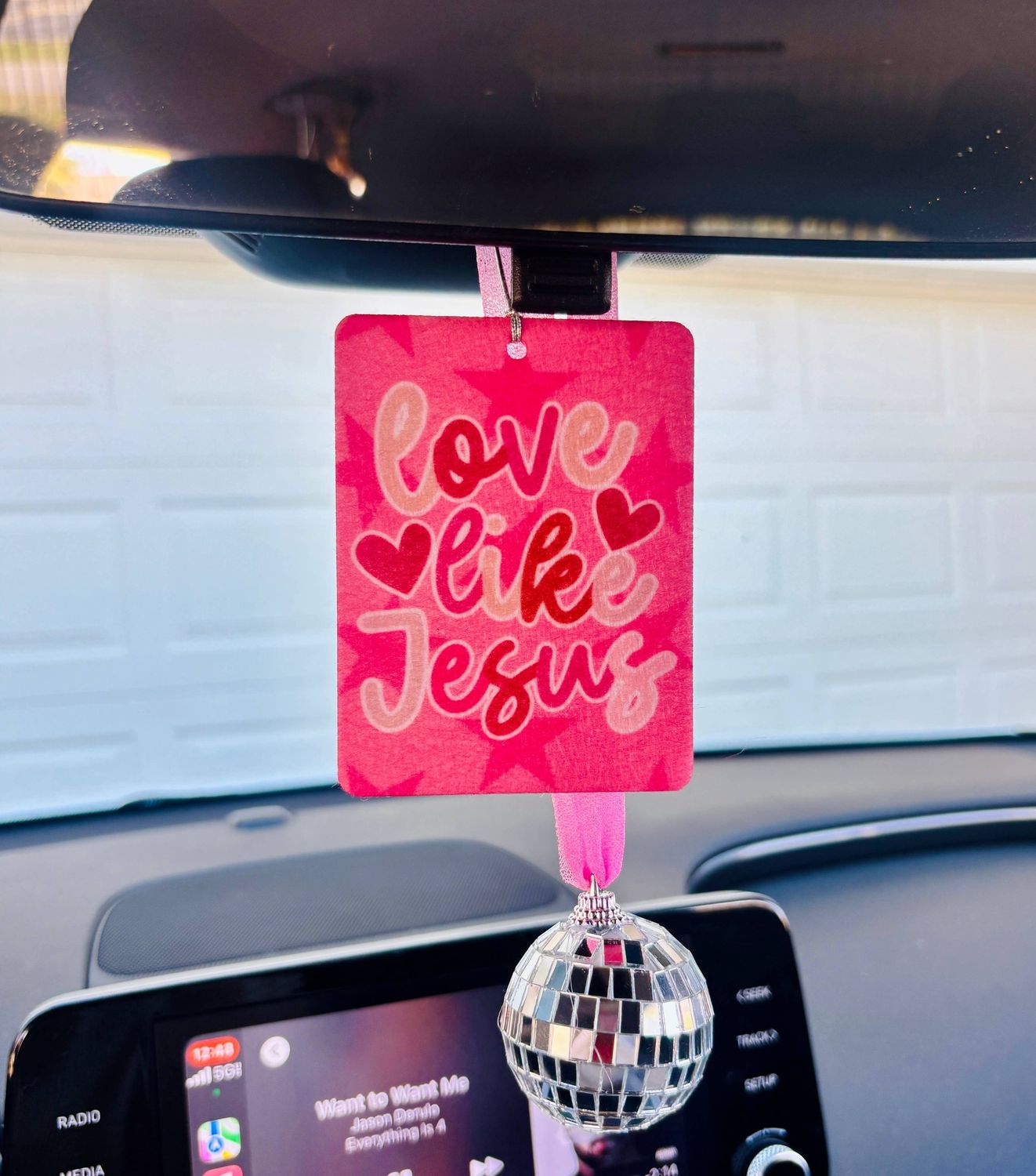 Christian Coquette Felt Freshie Boutique Car Air Freshener
