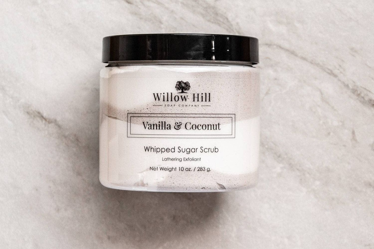 Vanilla &amp; Coconut Whipped Sugar Scrub, Size: 10 oz