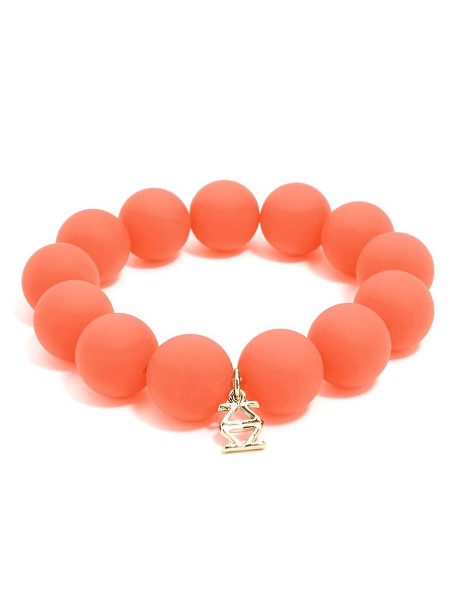 Chunky Matte Beaded Stretch Bracelet Jewelry