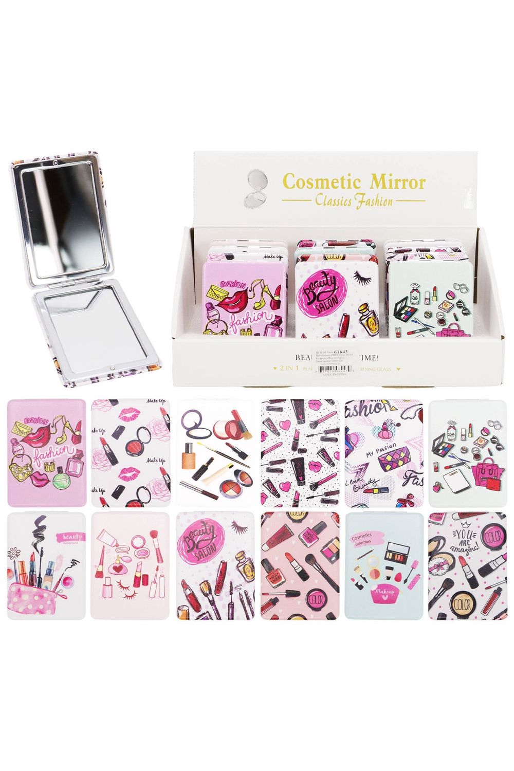 Beauty Salon Makeup Compact Mirror