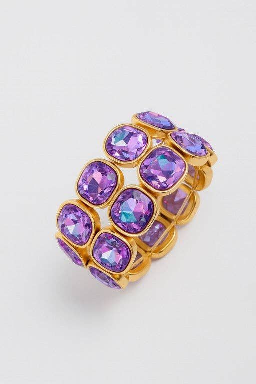 Purple glam bracelet