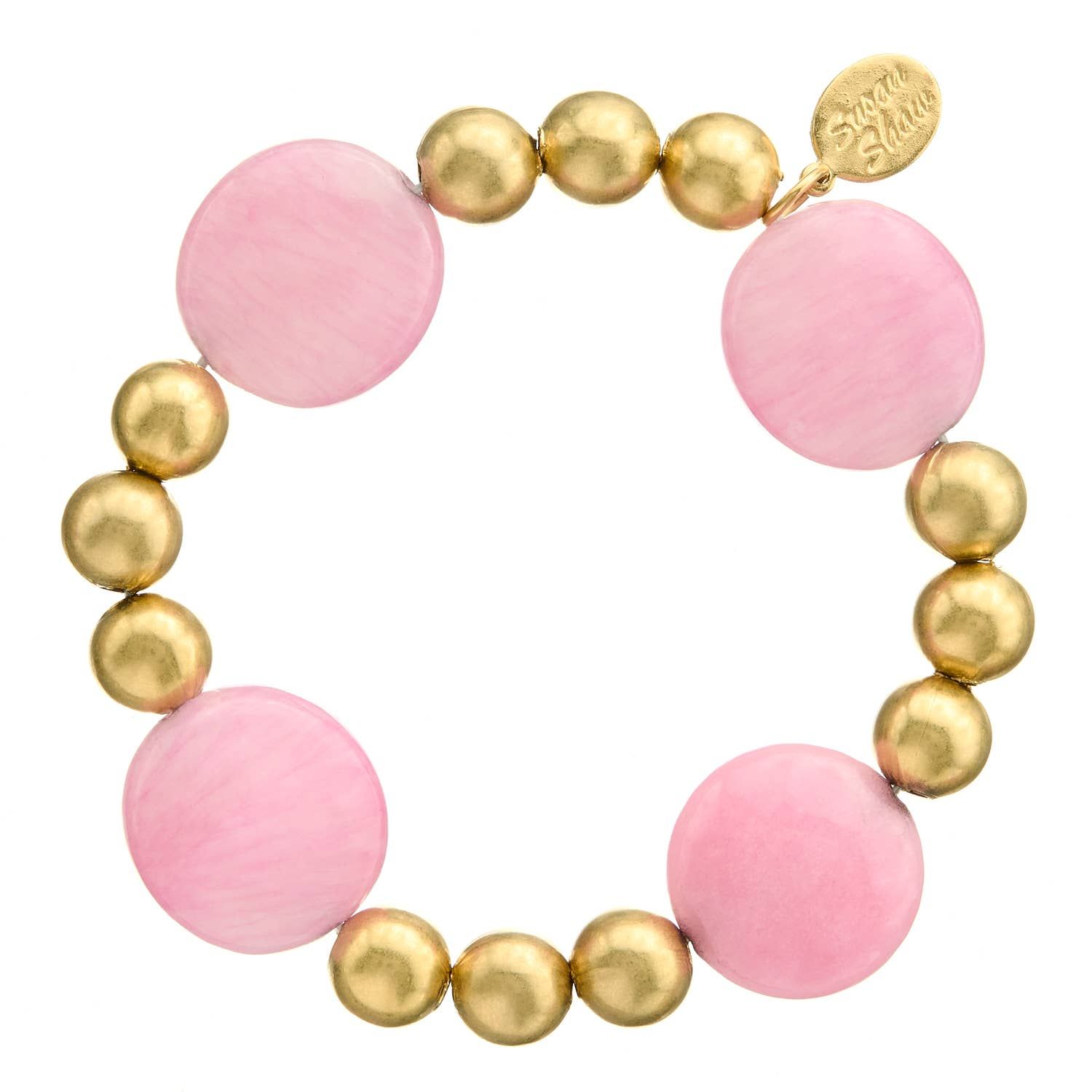 Pink Peony Mini Margaret Stone Bracelet