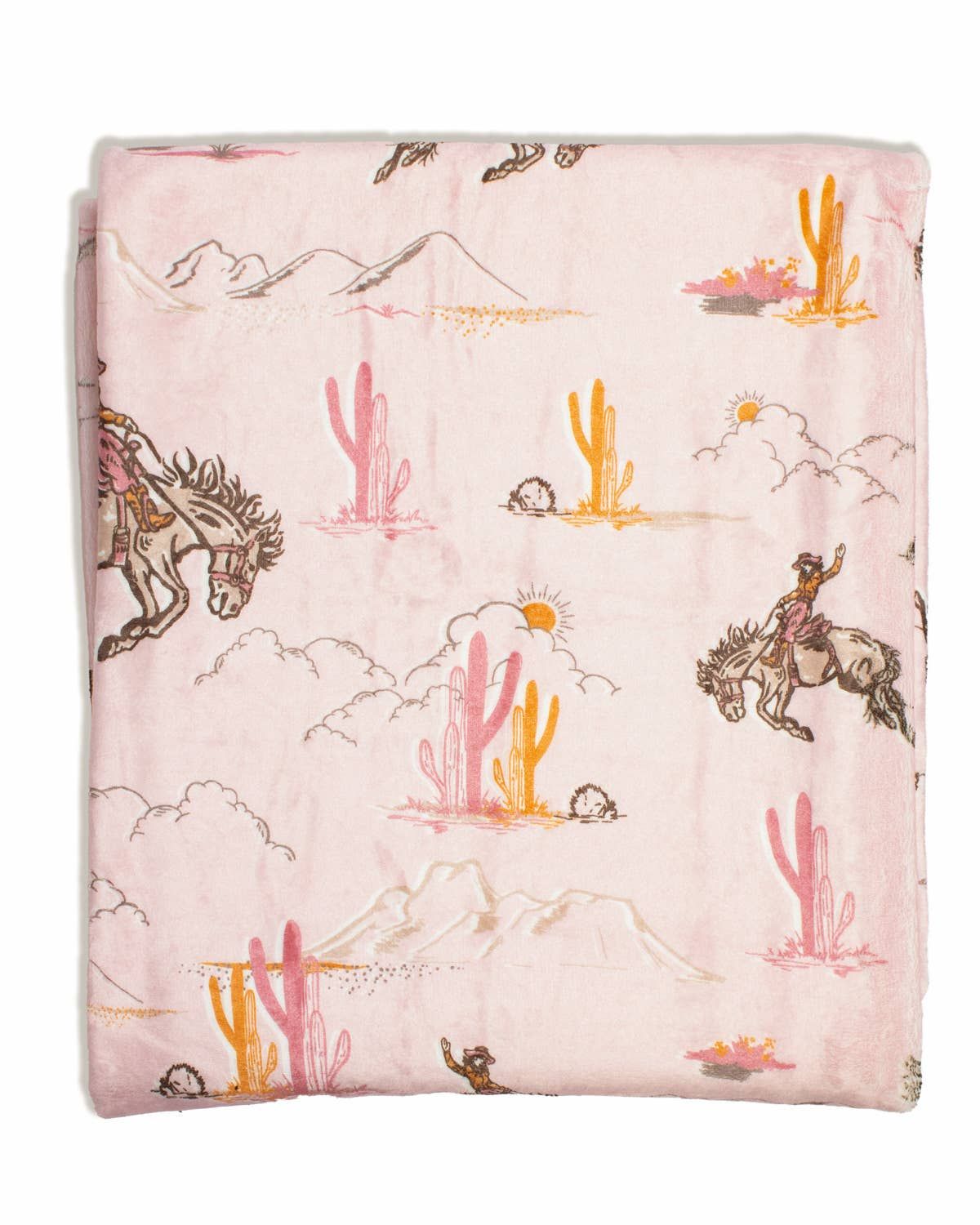 Howdy Hunny Throw   Pink/Multi   50x60
