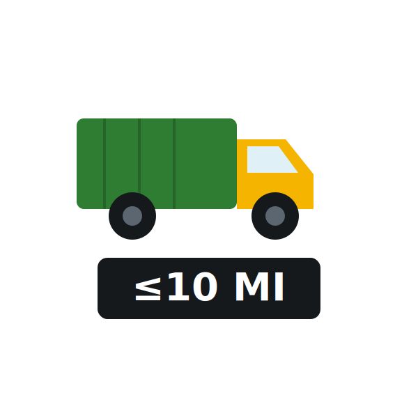 Delivery Charge 1-10 miles