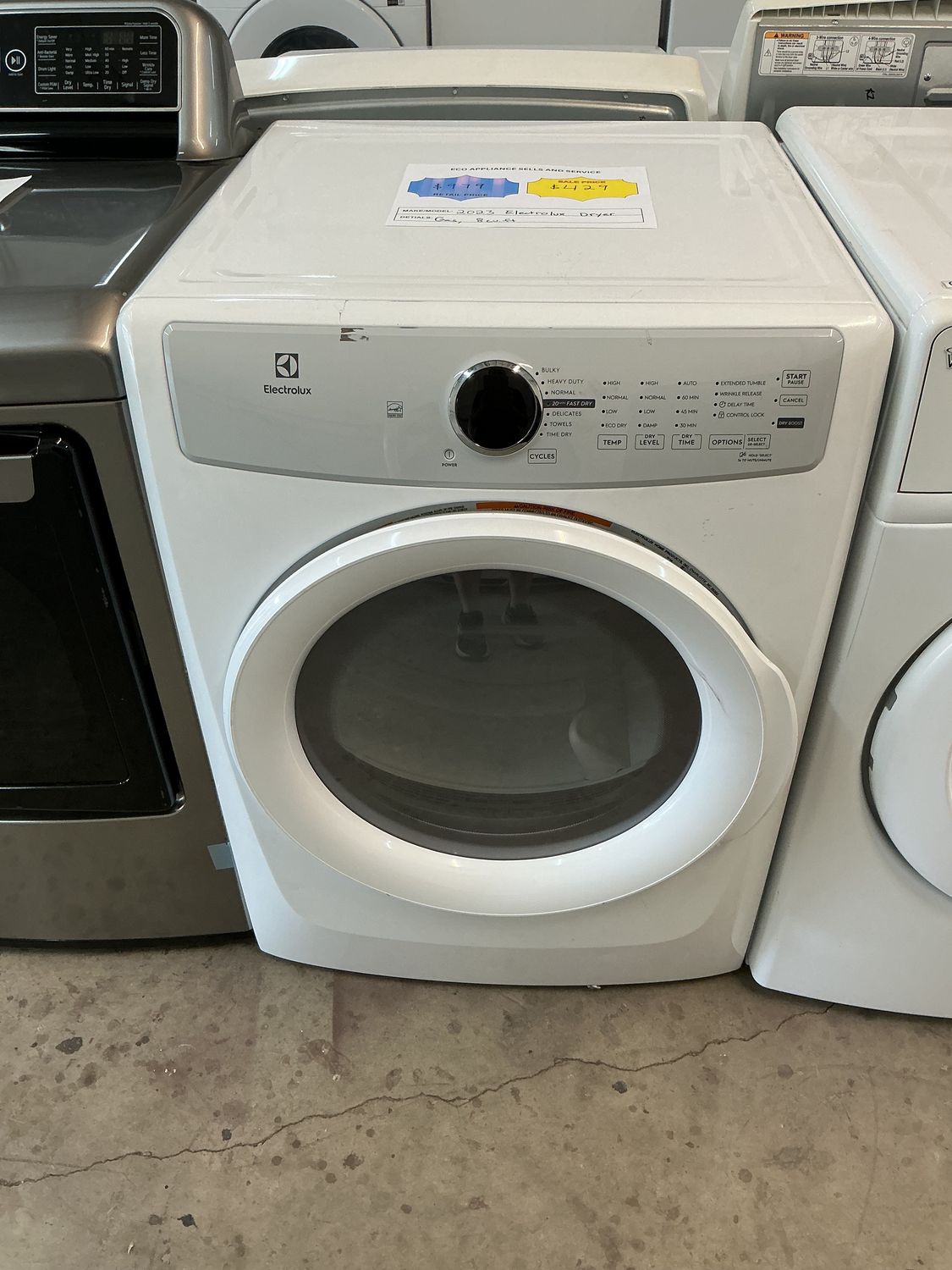 2023 Electrolux Dryer ELFG7337AW