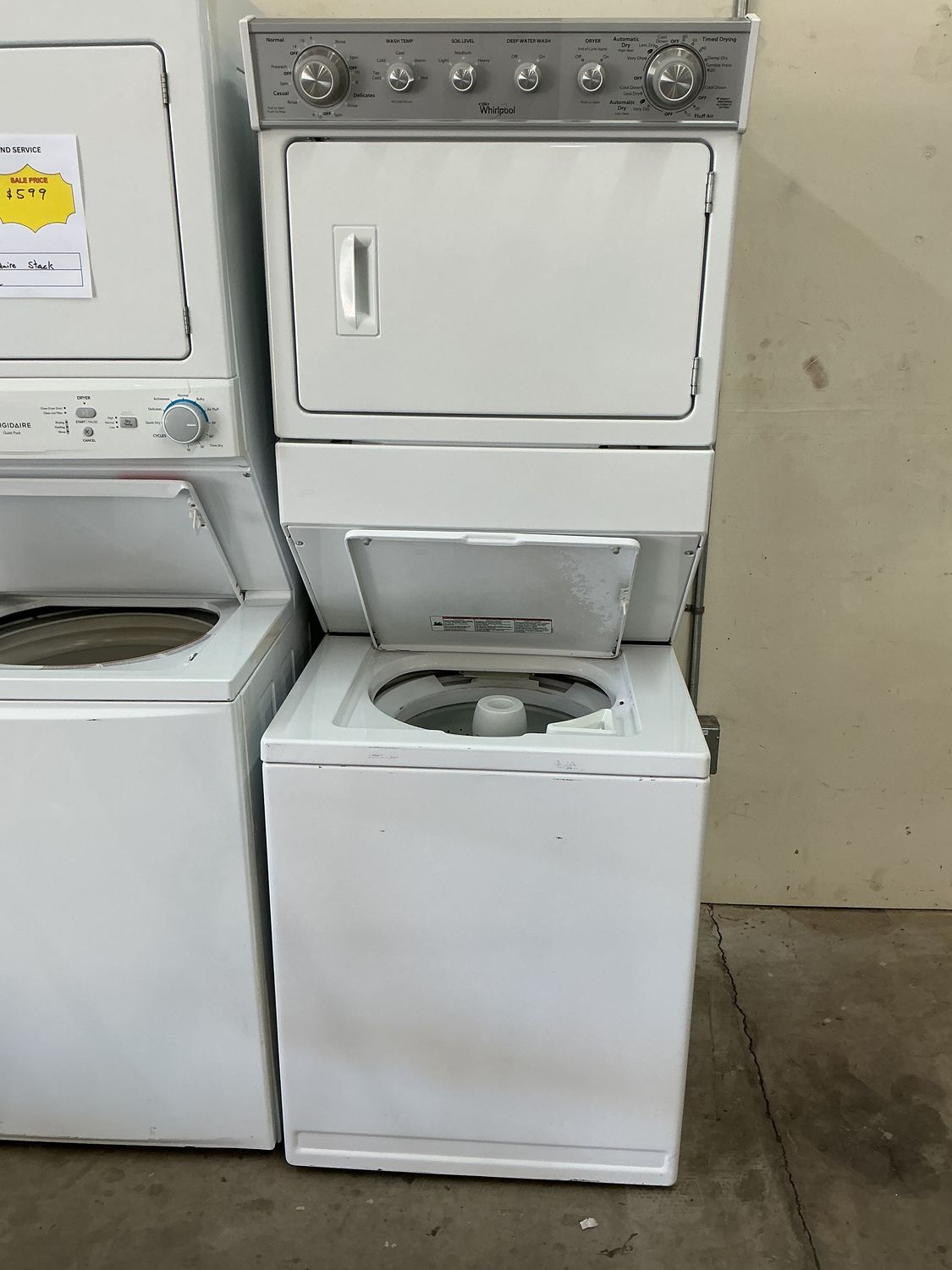WHIRLPOOL STACK WET4027EW0