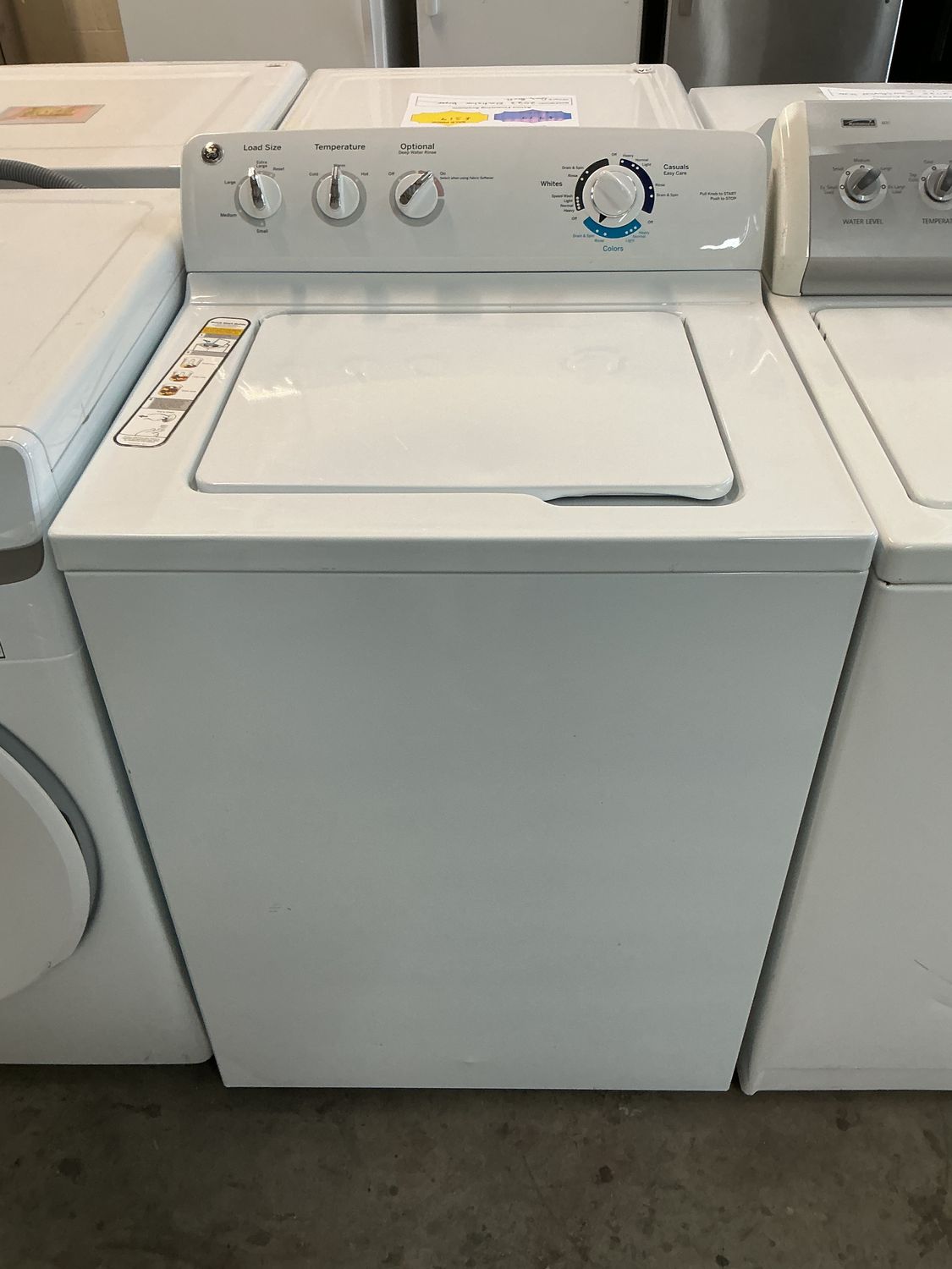 GE WASHER GTW180SCJ0WW