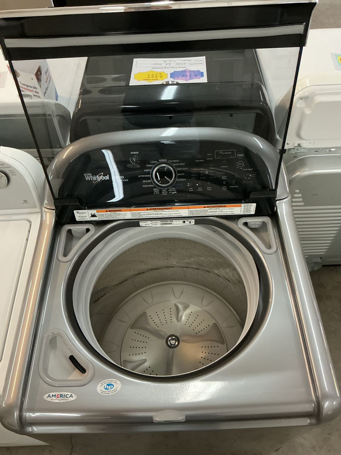 WHIRLPOOL WASHER WTW8900BL0