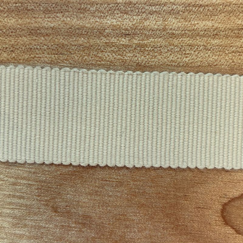 1" Petersham 100% Cotton Grosgrain Light Beige Ribbon