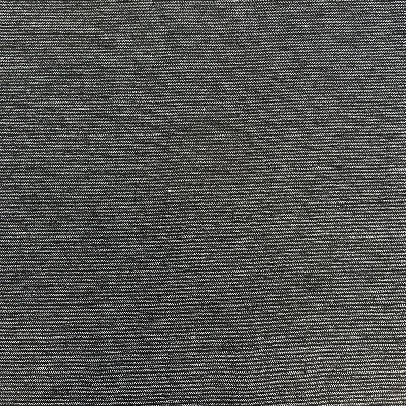 100% Linen Black and Gray Striped Midweight Fabric