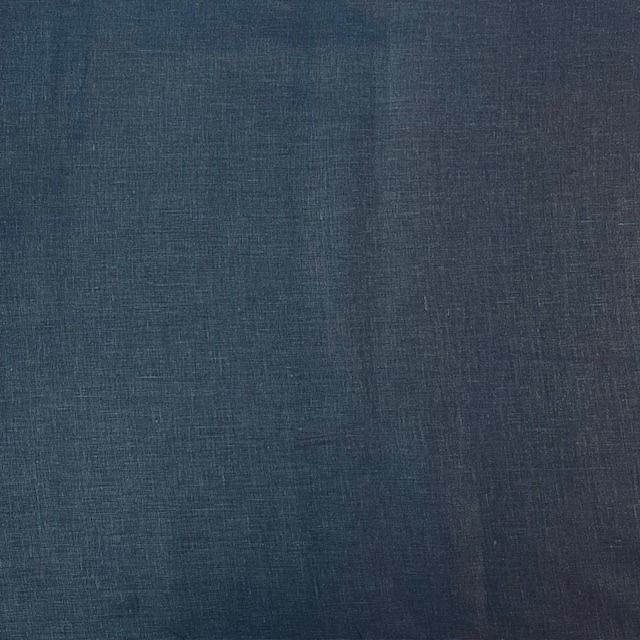 100% Linen Brianna Navy midweight fabric