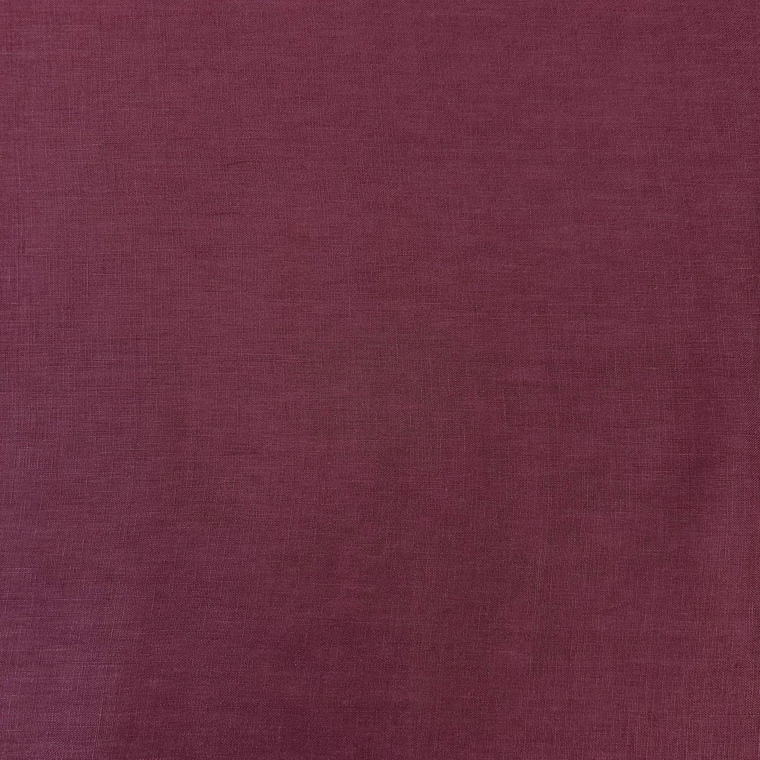 100% Linen Burgundy Midweight fabric