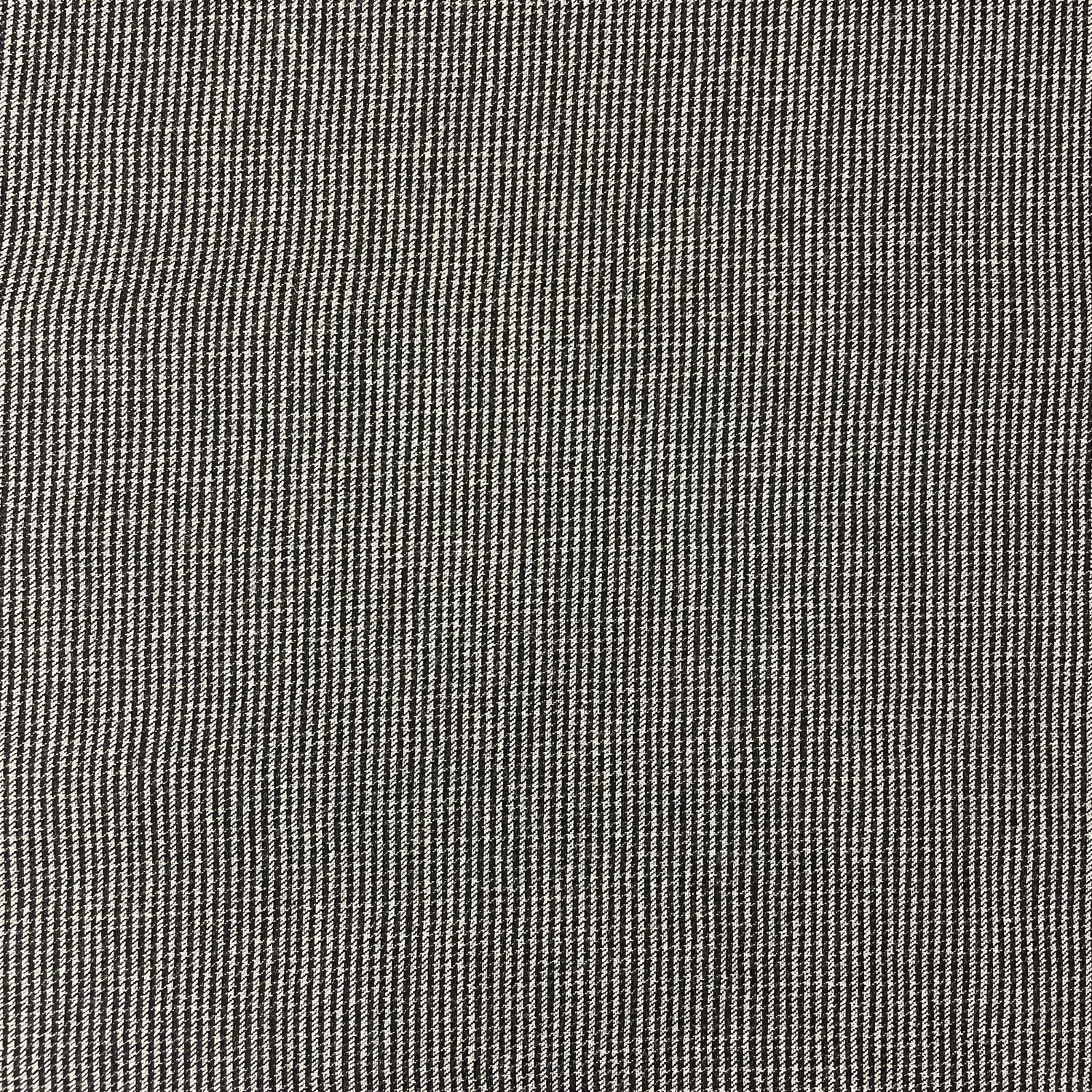 EOB 3.375 yd 100% Wool Suiting Black &amp; Cream small Houndstooth 60"