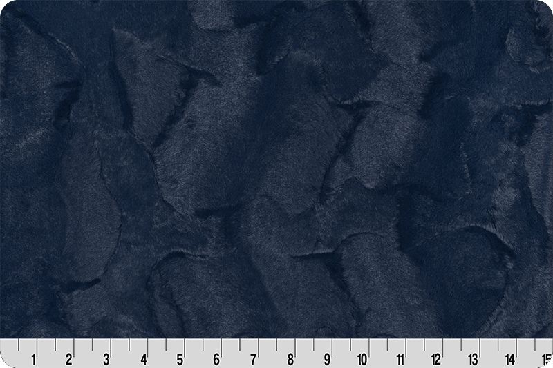 2 yd Cuddle Cuts Hide Navy Shannon Fabrics