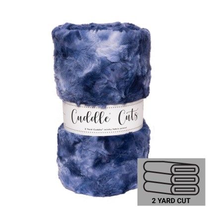 2 yd Cuddle Cuts Galaxy Sapphire Shannon Fabrics