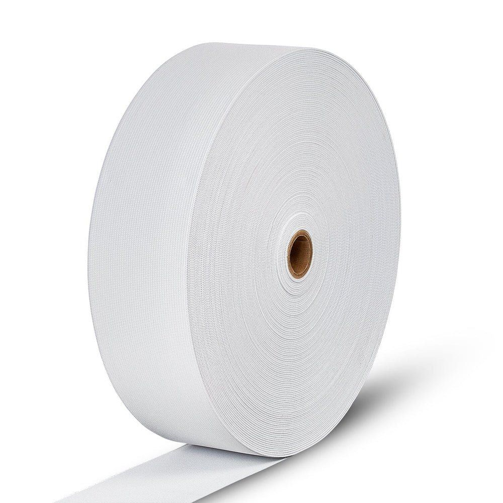2.375" Elastic Knit white