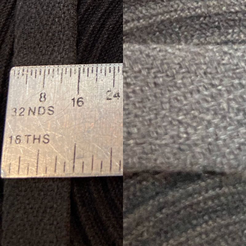 3/8" Black Twill tape from France - 100% Cotton