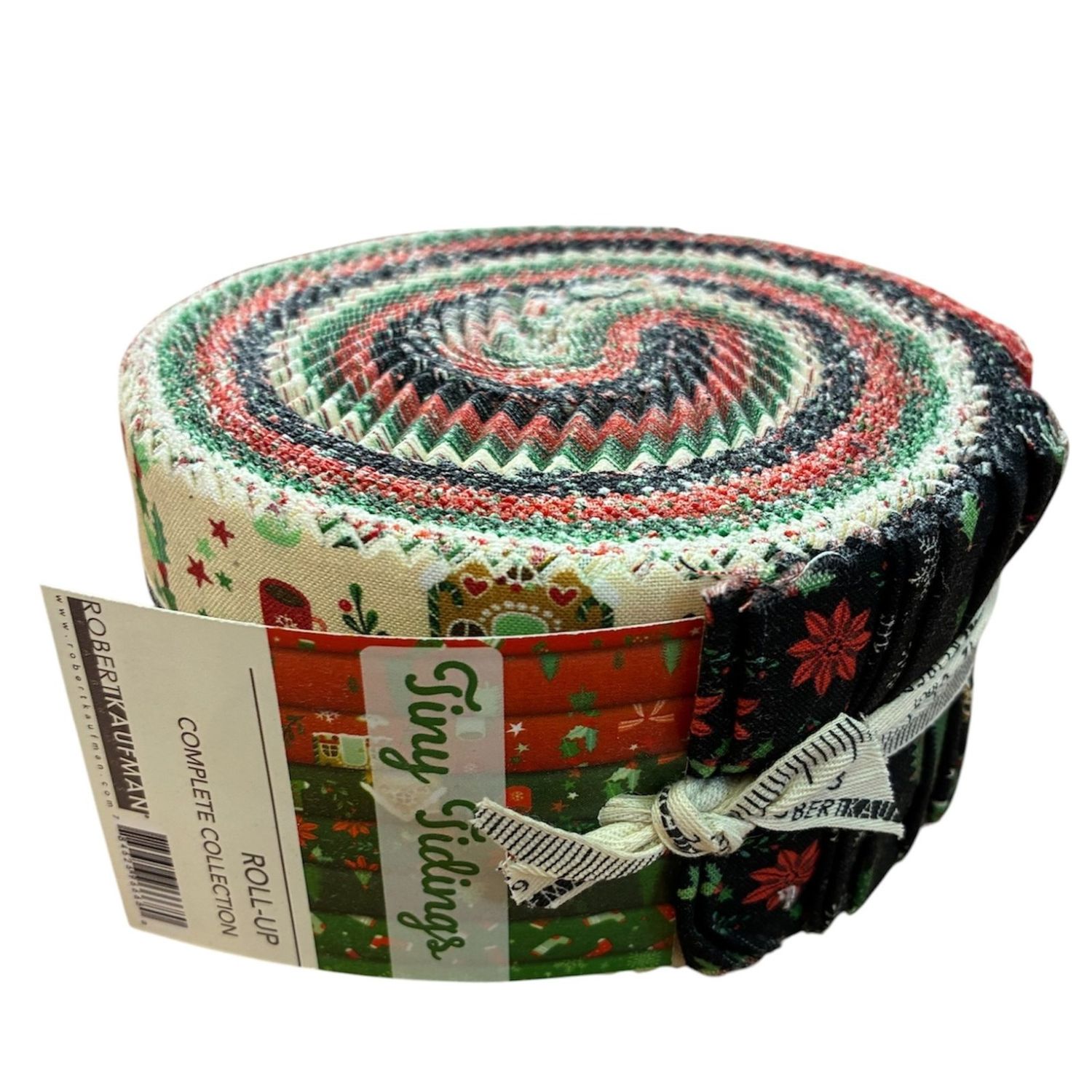 40 pc RK Strips Tiny Tidings 2.5" Strips Robert Kaufman Quilting Cottons