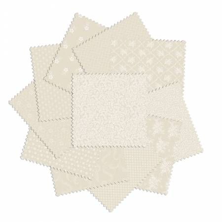 42 pc Classic Keepsakes Ecru Benartex 5" Squares