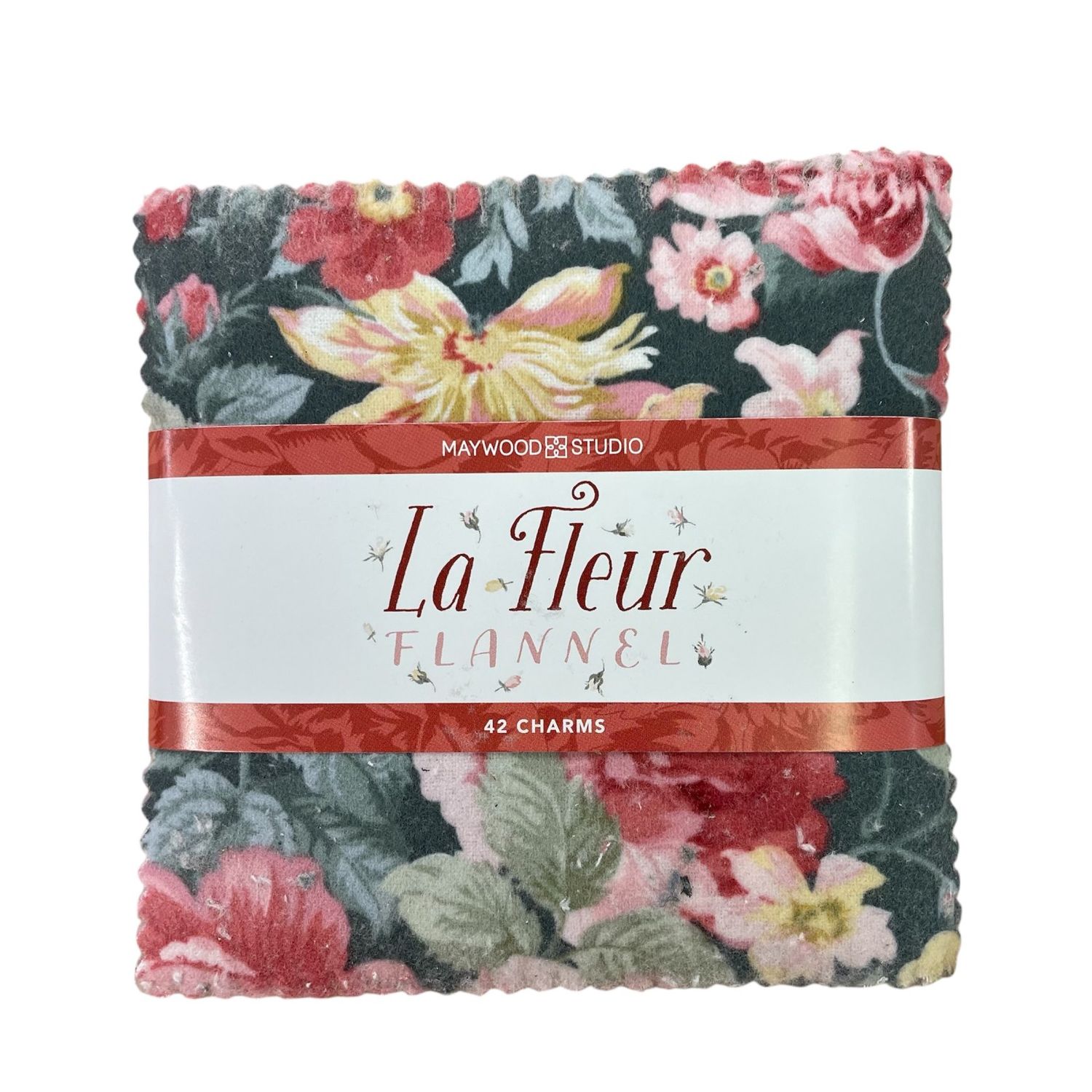 42 pc La Fleur Flannel Charm Pack 5" Squares