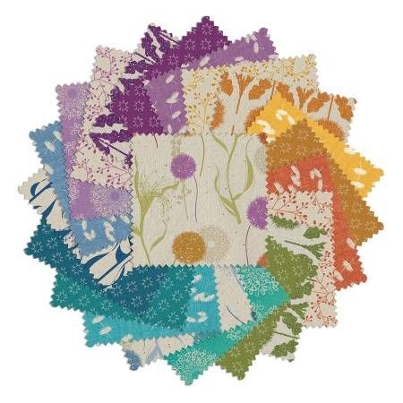 42 pc Wishflower Benartex 5" Squares