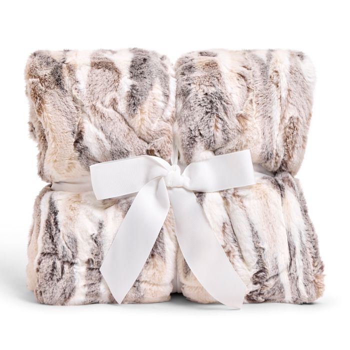 60" x 72" Luxe Cuddle Blanket Frosted Himalayan Pewter- Shannon Fabrics