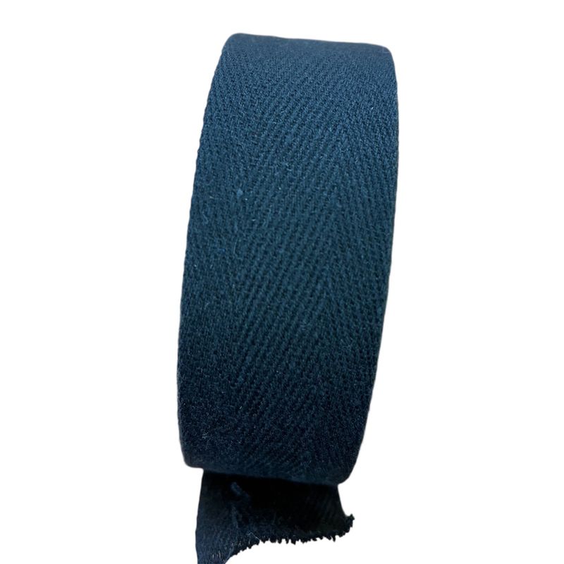 1" Black Twill Tape - 100% Cotton