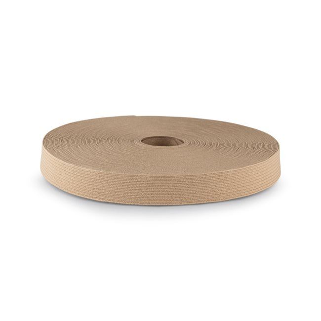1" Elastic Braided Beige